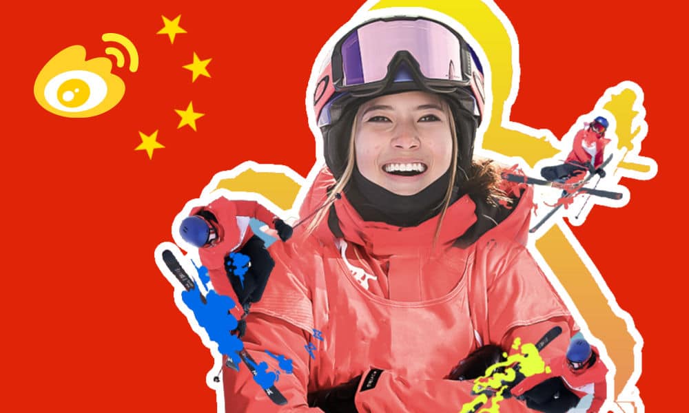 Rising ski star Eileen Gu models Chinese Olympic gear, turns